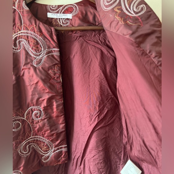 Clothes by Muriel Dombret Embroidered Jacket Size 8 - Picture 3 of 6